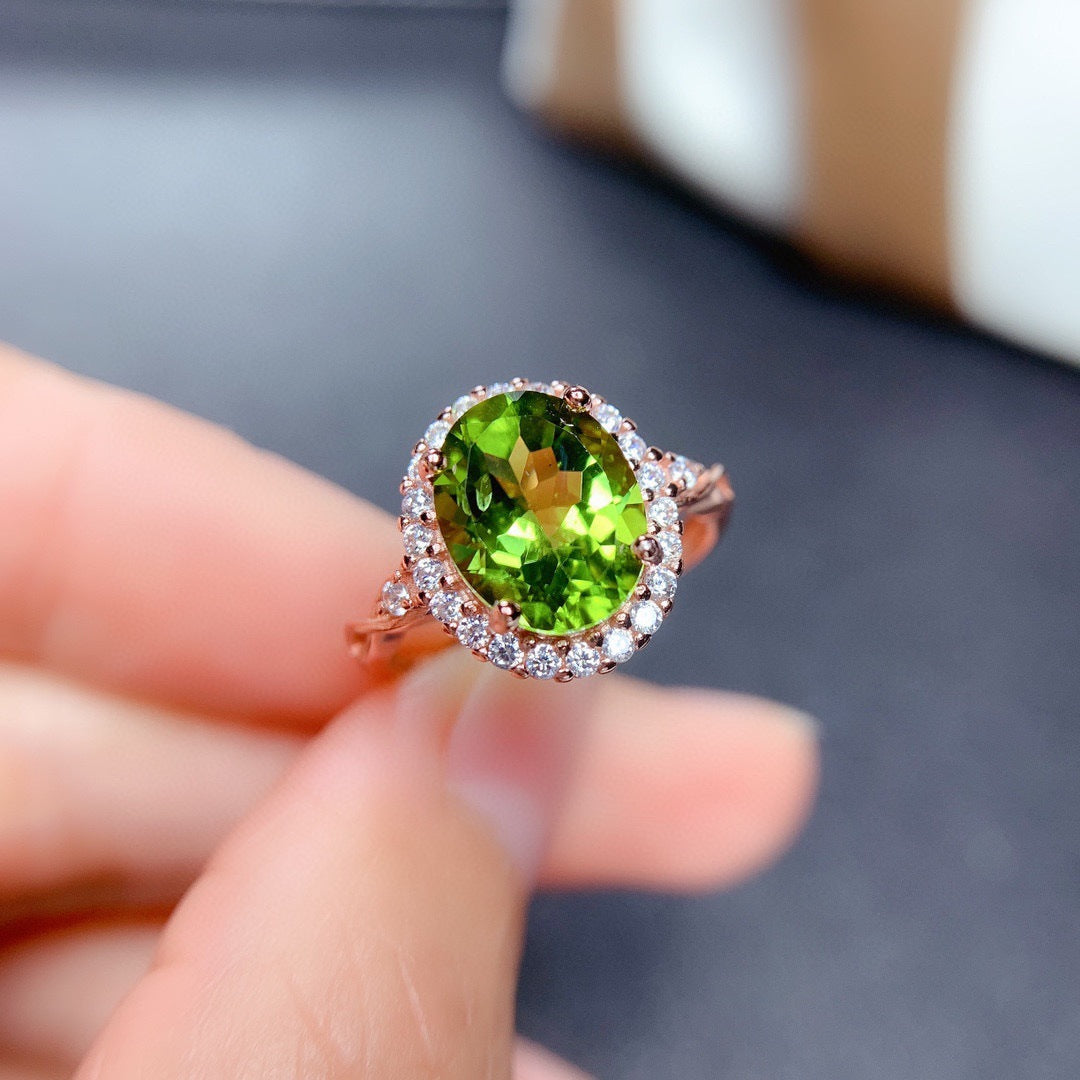 Anillos de topacio de cobre al por mayor
